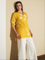 Cotton Floral Shirt - Yellow